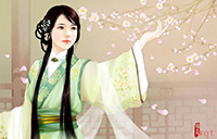 手绘古装美女(12)