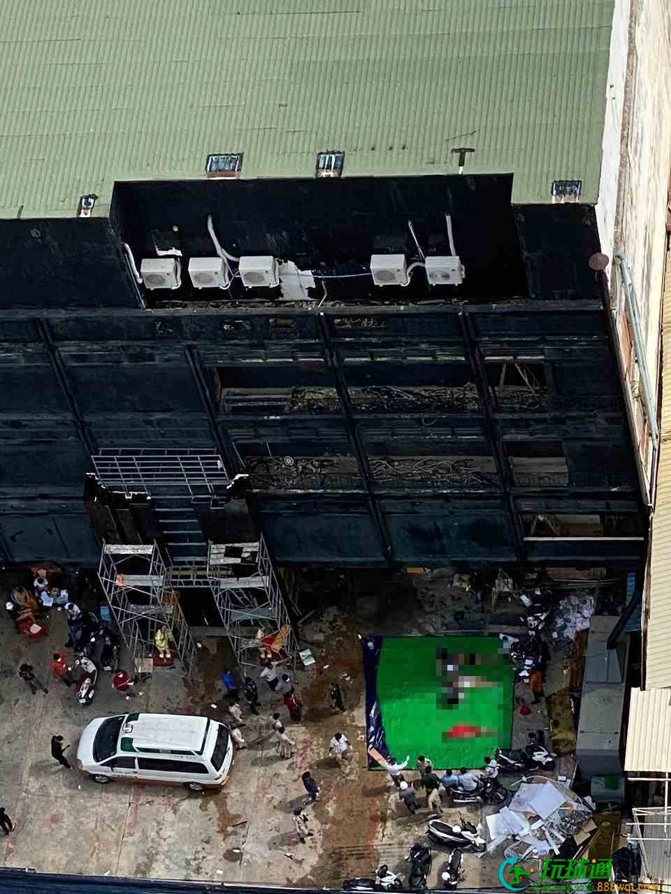 金边夜店火灾后续：4名装修工人被警方带走