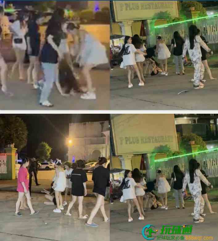 “抓头发、撕裙子”，近10名越南女子为抢客在波贝街头大打出手
