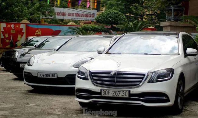 越南河内警方破获特大网络DB案,查封价值百亿的豪车