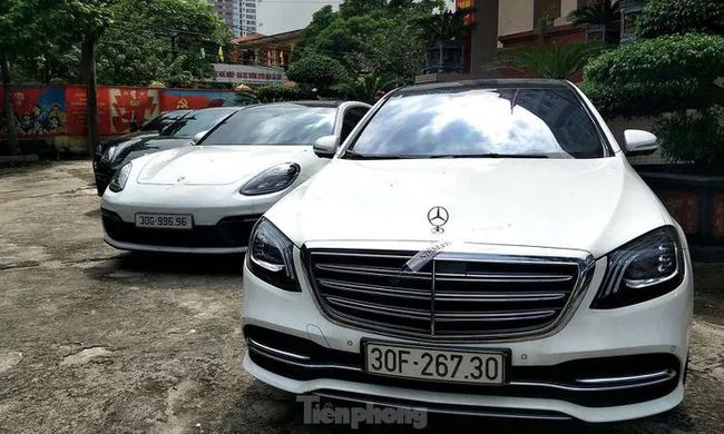 越南河内警方破获特大网络DB案,查封价值百亿的豪车