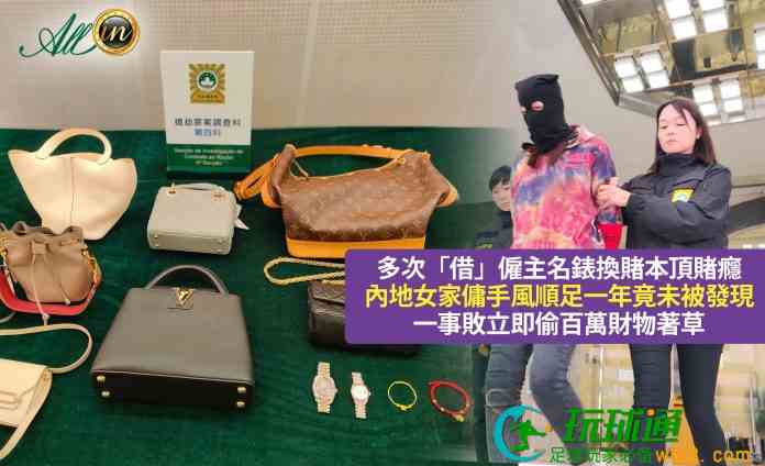 烂赌女佣屡偷雇主名表典当终输光  盗百万财物潜逃被劝服自首