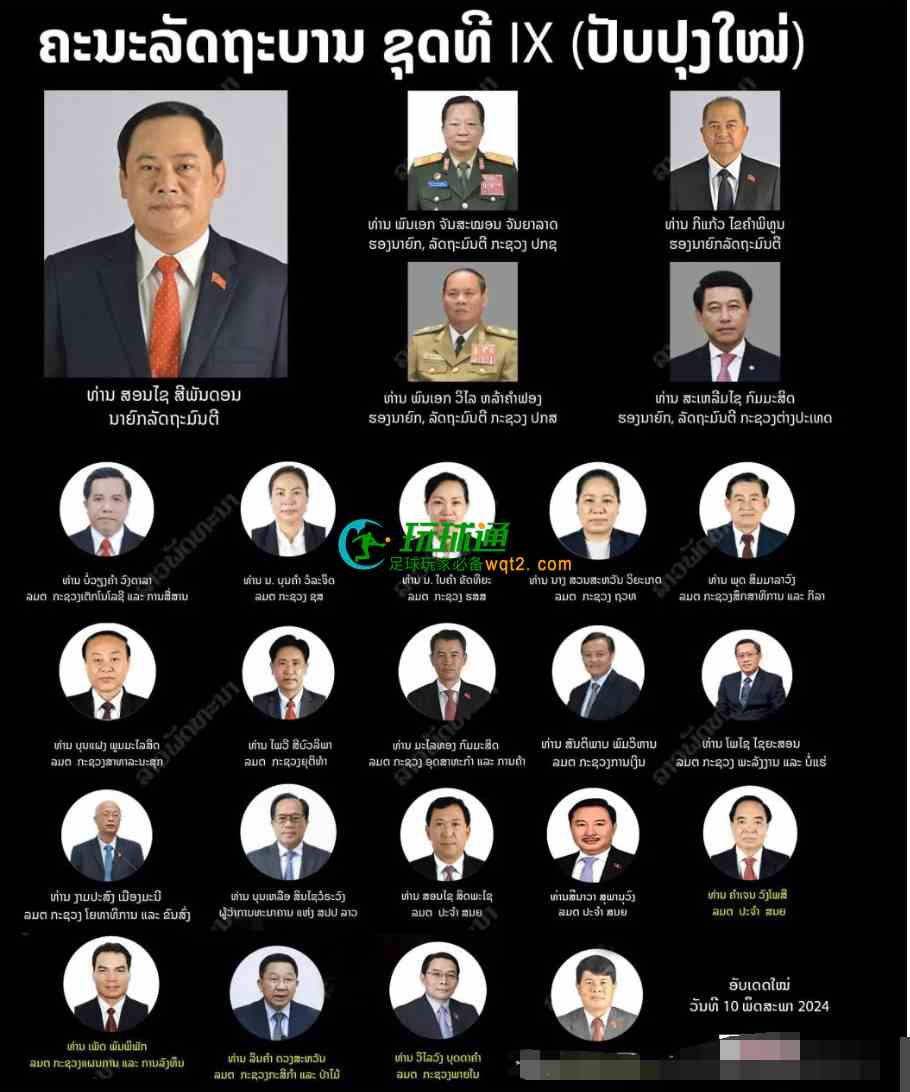 最新！老挝第九届政府2024年部长名单（5月更新），包括近期职位调动情况一览...