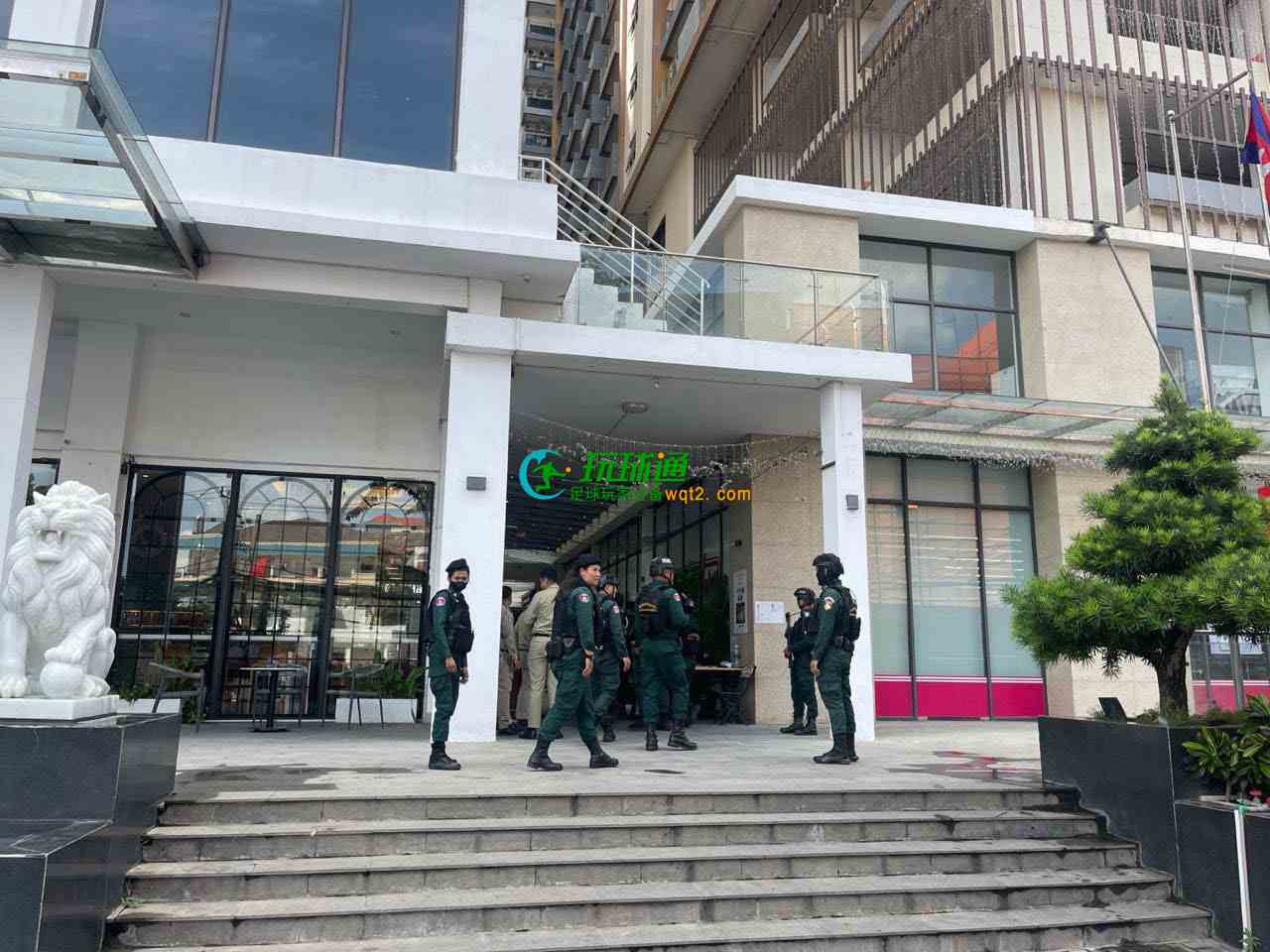 金边SKYTREE大楼遭联合执法检查